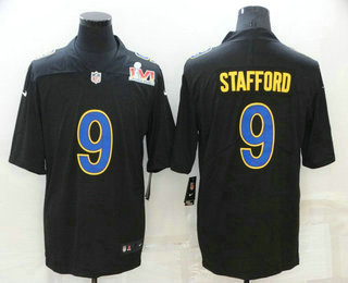 Nike Rams 9 Matthew Stafford Black 2022 Super Bowl LVI Vapor Untouchable Limited Fashion Jersey,We sell and wholesale Nike Rams 9 Matthew Stafford Black 2022 Super Bowl LVI Vapor Untouchable Limited Fashion Jersey on line form chian!